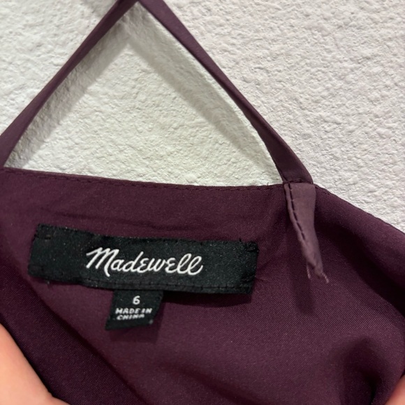 Madewell Purple Slip Dress Size 6 - Picture 6 of 9